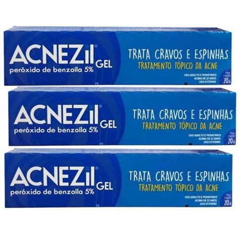 Kit Acnezil Gel Cimed G Trata Espinhas E Cravos Original