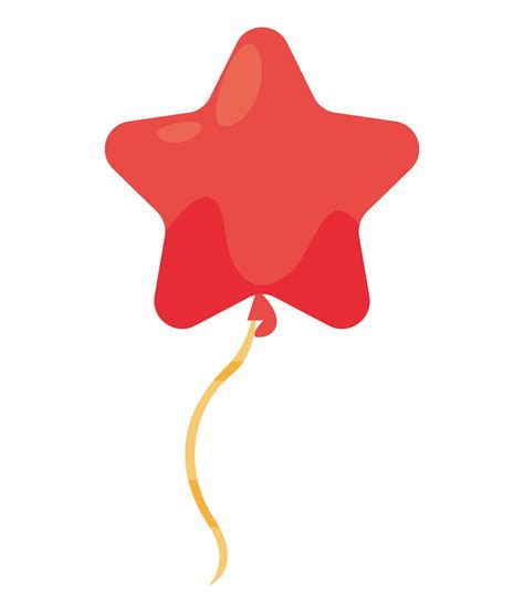 red star balloon helium 5407812 Vector Art at Vecteezy