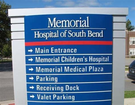 Beacon Health System Memorial Hospital North American Signs