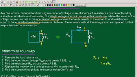 Thevenins Theorem Circuits And Networks Malayalam Ktu Eet201 Ktu