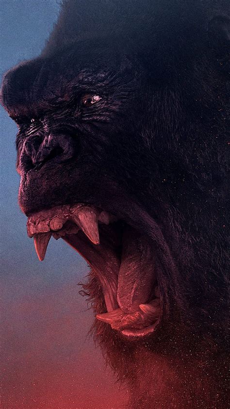 Phone Gorilla Wallpaper 10 | Gorilla wallpaper, King kong art, Gorilla ...