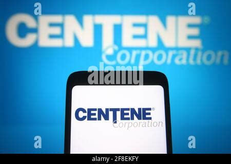 In this photo illustration, the Centene Corporation logo is displayed ...