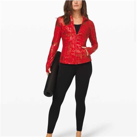 Lululemon Define Jacket In Manifesto Red Color Gem