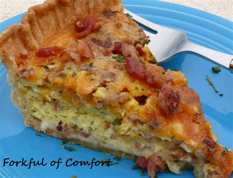 Forkful of Comfort: Bacon & Cheese Quiche