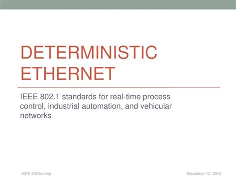 PDF DETERMINISTIC ETHERNET DETERMINISTIC ETHERNET IEEE 802 1