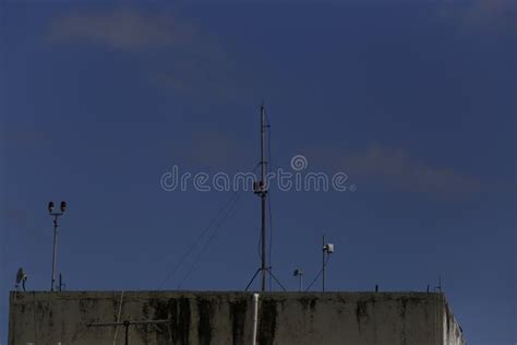 Lightning Rod System in Buildings Stock Image - Image of danger, ground: 244918941