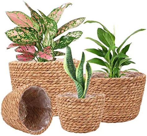 Amazon Ufrount Seagrass Planter Basket Stylish Planter Baskets