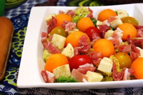 Salade De Melon Tomate Mozzarella Et Jambon Alice P Gie Cuisine