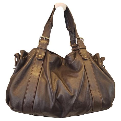 Gerard Darel Sacs à main Cuir Marron ref 144395 Joli Closet