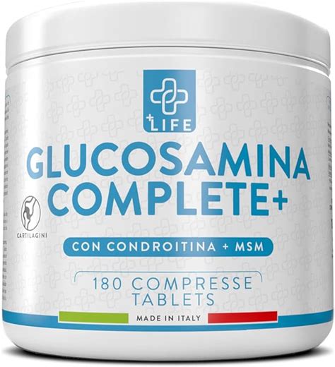 GLUCOSAMINA CONDROITINA MSM Con Vitamina C PiuLife 180 Compresse