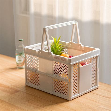 Ckraxd Foldable Storage Latchs Bins Storage Organizer Box With Handle