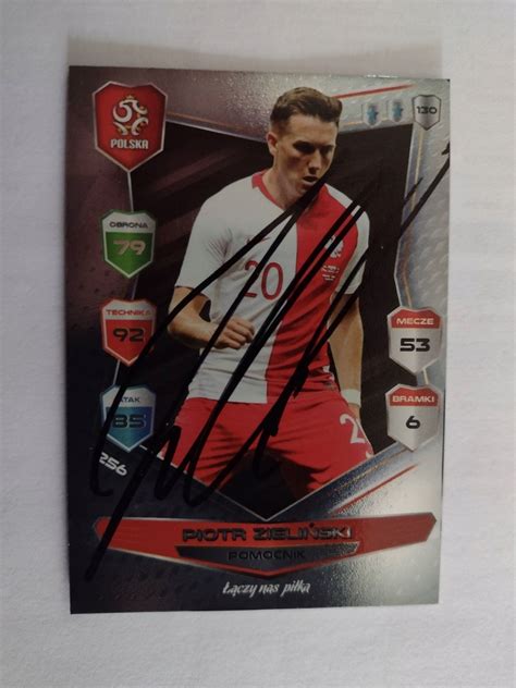 Karty panini autografy Polska Zieliński PZPN 13597573049 Allegro pl