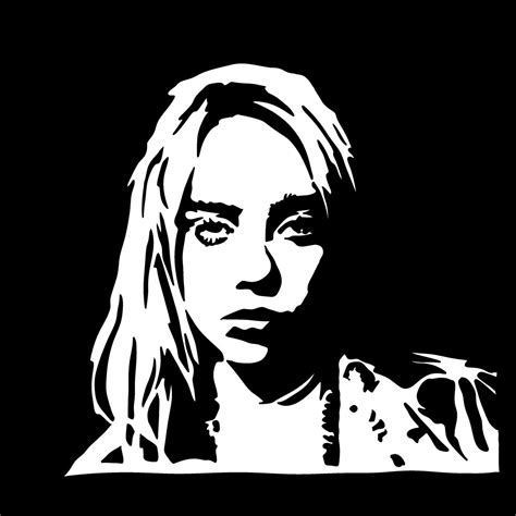 Black And White Sketches Black N White White Art Billie Eilish