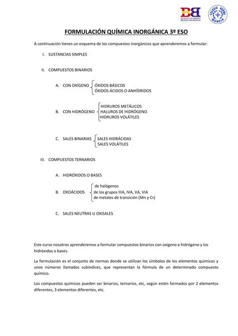 PDF Formulación de Química inorgánica PDF fileFormulación de