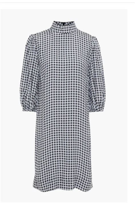 Rent Checked Gingham Dress Ganni HURR