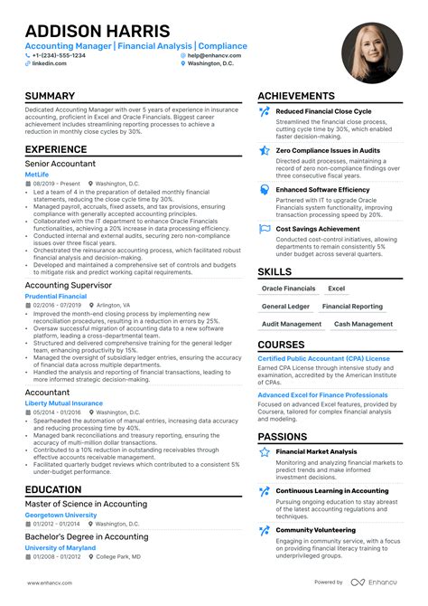 chief accountant resume