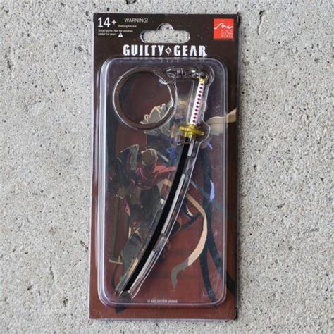 Guilty Gear Strive Nagoriyuki Metal Katana Keychain Figure Charm Key