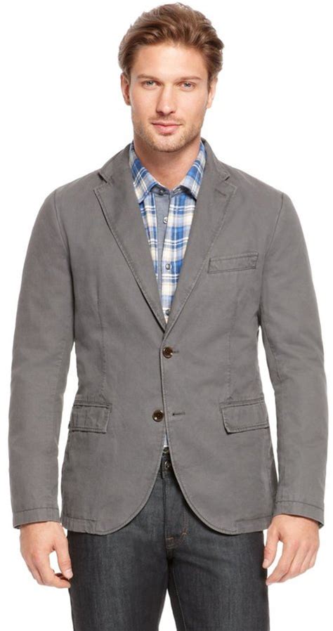 Hugo Boss Benefit W Slim Fit Cotton Sport Coat Dark Grey Where To Buy