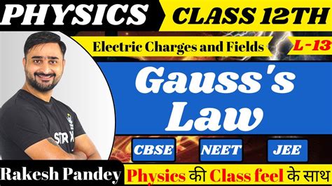 Gauss Law Class Physics Gauss Law Electric Charge And Fields