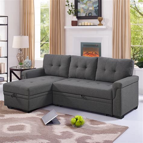 Small Sectional Sleeper Sofa With Chaise Cabinets Matttroy