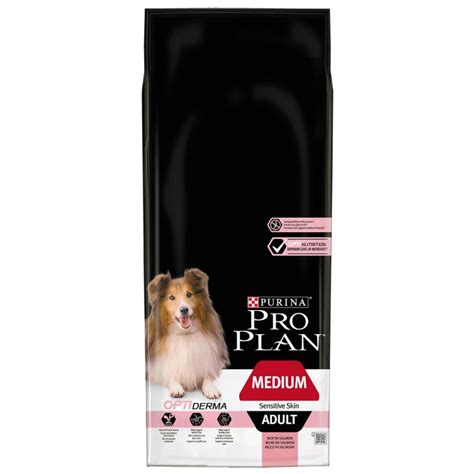 PURINA PRO PLAN Medium Adult Cu Somon Sensitive Skin OPTIDERMA 14kg