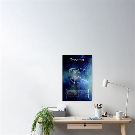 Tesseract Poster For Sale By Coolmathposters Redbubble