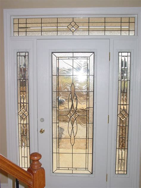 Leaded Glass Door For Elegant Home Decor