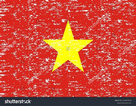 Flag Of Vietnam Brush Stroke Background Royalty Free Stock Vector