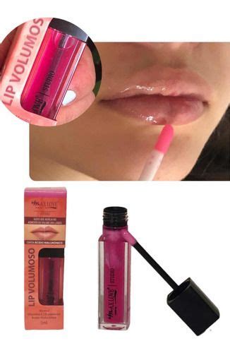 Gloss Lip Volumoso Max Love Rosa Acido Hialur Nico R