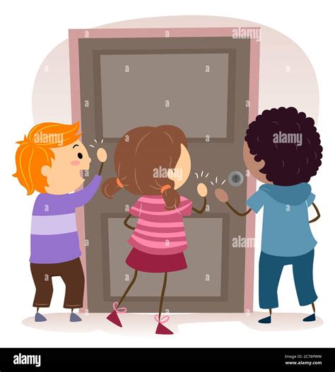 Girl Knocking Door Hi Res Stock Photography And Images Alamy