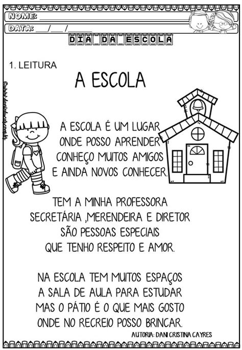 Atividades Para O Dia Da Escola Atividades Para A Educa O Hot Sex Picture