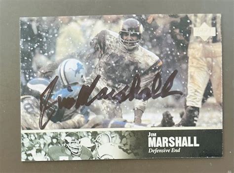 Jim Marshall 1997 Upper Deck Legends Autographs AL 134 Flickr