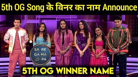 Saregamapa 2023 Today 5th OG Song Winner Name Announce Saregamapa