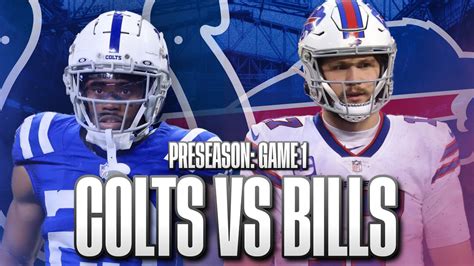 Indianapolis Colts Vs Buffalo Bills Live Pre Season Game Week Youtube