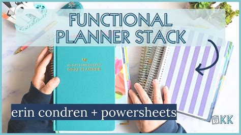 Erin Condren Compact Vertical LifePlanner PowerSheets How I Will Use