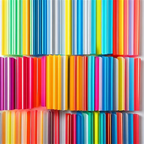 Premium Photo Colorful Plastic Drinking Straws Isolated On A White