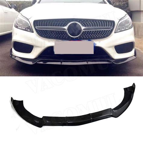 Cls Class Carbon Fiber Frp Unpainted Front Lip Spoiler For Mercedes