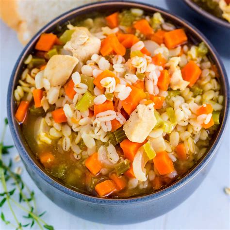 Easy Chicken Barley Soup Recipe Food Folks And Fun