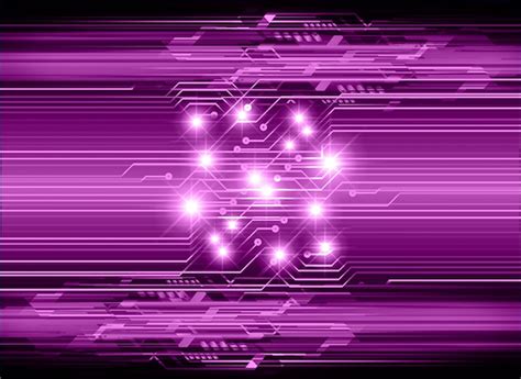 Premium Vector Purple Cyber Circuit Future Technology Concept Background