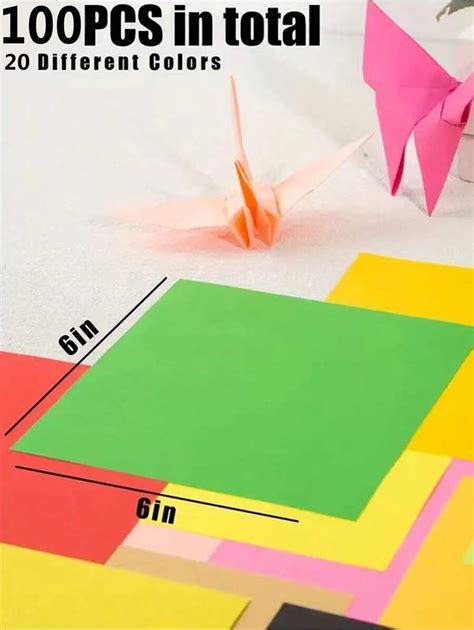 Fogli Di Carta Da Origami Colorata Bifacciale X Pollici Facile