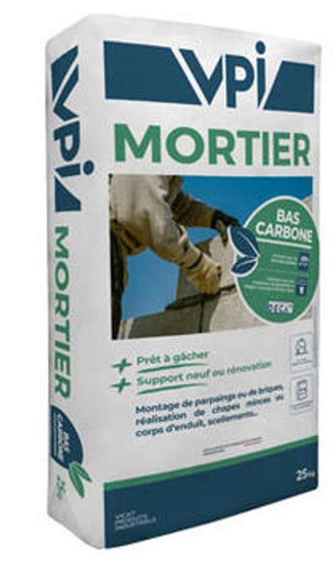 Mortier bas carbone 25kg 1509295 Matériaux et Gros oeuvre L