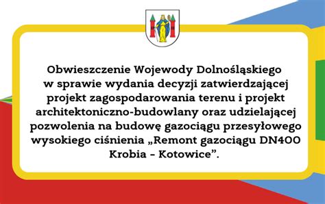 Obwieszczenie Wojewody Dolno L Skiego Urz D Miasta I Gminy W G Rze