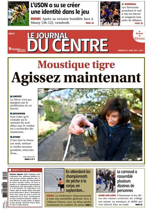 Le Journal du Centre on Twitter Découvrez la Une du Journal du