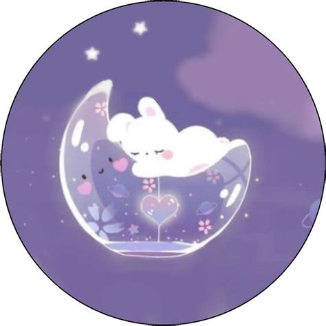 Rabbit On The Moon Avatar Avatar Rabbit Purple