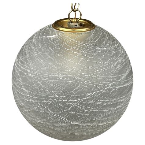 Vintage Swirl Grey Murano Glass Pendant Lamp Italy 1970s For Sale At