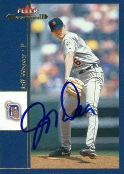 Jeff Weaver autographed Baseball Card (Detroit Tigers) 2002 Fleer ...