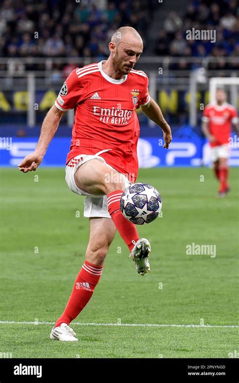 Fredrik Aursnes Of SL Benfica In Action During The Champions League