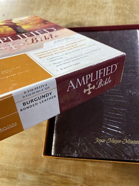 Amplified Classic Bible Burgundy Bonded Leather Ampc Joyce Meyer