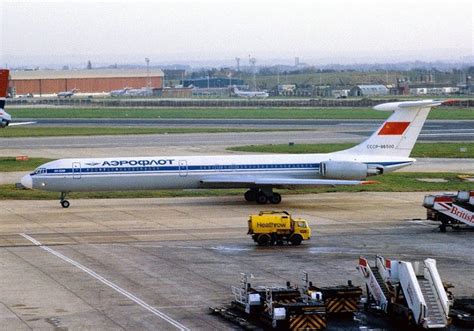 Aeroflot Ilyushin Il At Heathrow Passenger Jet Passenger Aviation