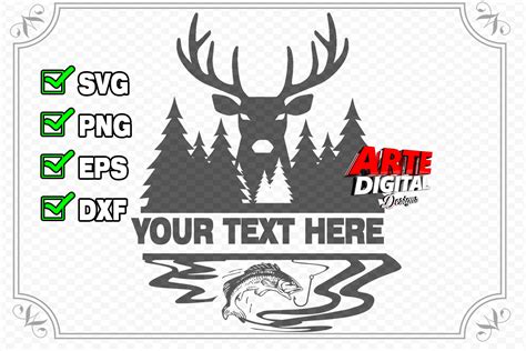 Buck Svg Hunting Svg Fishing Svg Graphic By Arte Digital Designs